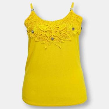 Imagem de Blusa Alça Renda No Decote Malha Viscolycra - Sarat Moda Indiana, Amar