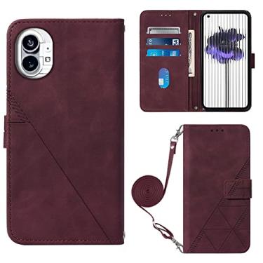 Imagem de For Nothing Phone 1 Crossbody 3D Embossed Flip Leather Phone Case