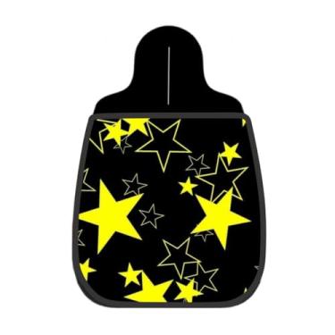 Imagem de Lixeira De Carro Organizador Lixinhocar Estrela Amarela Black