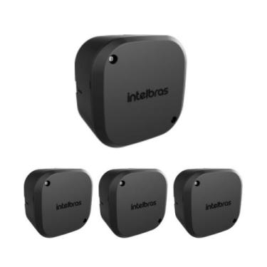 Imagem de Kit 4 Caixa Passagem Cftv Vbox 1100 Black Int Intelbras