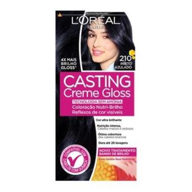 Imagem de Coloração Casting Creme Gloss L'Oréal Paris 210 Preto Azulado-Unissex