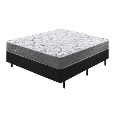 Imagem de Cama Box Black com Colchão Casal Ecoflex Adapto - 138x188