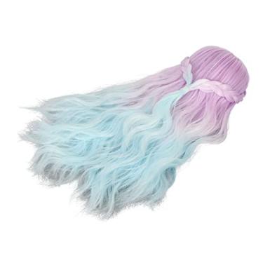 Imagem de Generic Peruca de Boneca 1/6, Cores Gradientes, Alisamento de Cabelo Encaracolado para Boneca Diy, Peruca de Suavizante para 1/6 (Gradiente Roxo)