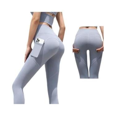Imagem de Calças De Yoga De Cintura Alta Para Mulheres 2024 Leggings Com Bolso N