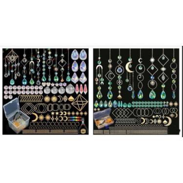 Imagem de Kit de apanhador de sol faça você mesmo artesanato para adultos com bola de cristais, enfeites de pendurar para decoração para casa, escritório, festival, presentes para mulheres, amigos da família, 2