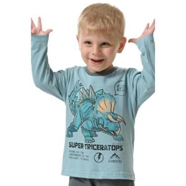 Imagem de Pijama Manga Longa Dinossauro e Calça - Izitex-Masculino