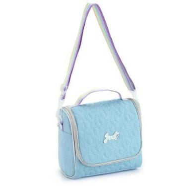 Imagem de Lancheira Térmica Escolar Menina Bolsa Merendeira Jeans-Feminino