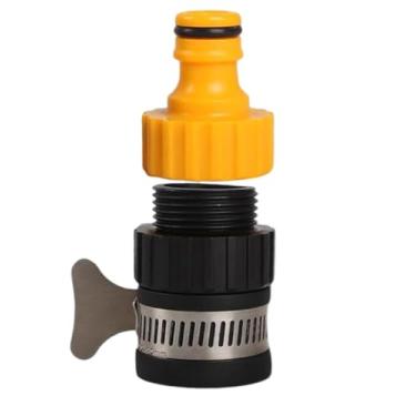 Imagem de Conector de mangueira de torneira de cozinha, conector de mangueira de 1/2 "" -3/4 "" para jardim interno " (2-pack)