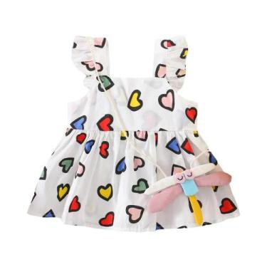 Imagem de Vestido Colorido De Libélula Para Meninas Bebê Vestido De Verão Fofo P