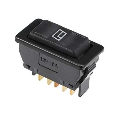 Imagem de Generic Interruptor de janela de carro com 5 pinos, interruptor de balancim mestre de controle de carro, interruptor de elevação de vidro momentâneo, CC 12 V, 1 peça