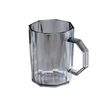 Imagem de Jogo 3 Canecas Elegante Transparente Com Relevo 500ml - Wari, Fume