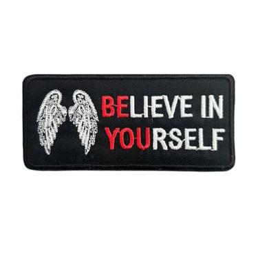 Imagem de Be You Believe in Yourself Patch bordado Funny Morale Biker Applique Fastener 10 cm, patches de treino, adesivos de luta livre, patch Believe