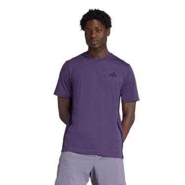Imagem de Camiseta Adidas Train Essentials Training Feelready Três Listras Masculina-Masculino