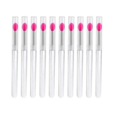 Imagem de Pincel De Silicone Macio Para Batom, Aplicador Portátil Com Cabo Trans