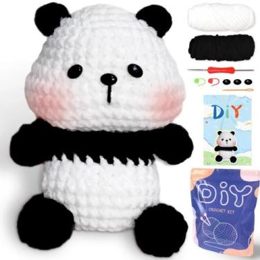 Imagem de Kit De Agulhas De Crochê Panda DIY Para Iniciantes YAMAXIN, Conjunto D