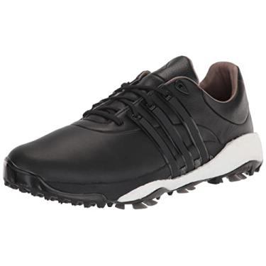 Imagem de adidas Tour360 22 Tênis de golfe masculino, preto/ferro metálico, tamanho 40, Core Black/Core Black/Red, 39