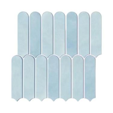 Imagem de Adesivo De Azulejo 3D Em Forma De Escama De Peixe Verde 30x30cm, Autoa