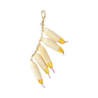 Imagem de Guirlanda De Vegetais Artificiais De Alho, Milho E Pimenta, Ornamento 