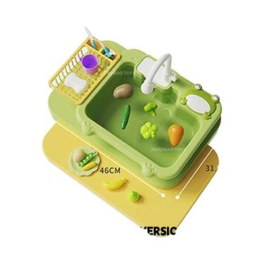 Imagem de Pia De Cozinha De Brinquedo Elétrica Para Crianças, Lava-Louças Educac