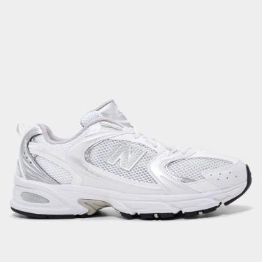 Imagem de Tênis New Balance 530, Branco, Cinza, 42