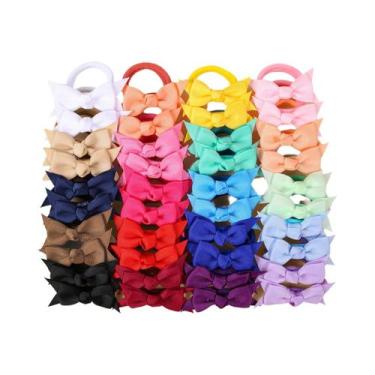 Imagem de Laços De Cabelo Elásticos De Nylon Com Laço De Cauda De Andorinha Para