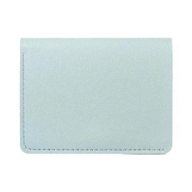 Imagem de Carteira Unissex Ultra-Fina Clássica Em Couro PU Simples E Elegante Pa