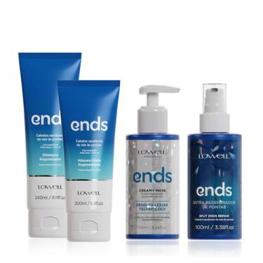 Imagem de Lowell Ends Regenerador Shampoo, Mascara, Regenerador e Booster