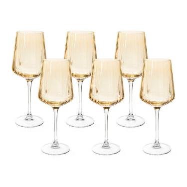 Imagem de Jogo De Taças Copa E Cia 6 Peças Lustro âmbar - Vinho Água 560ml