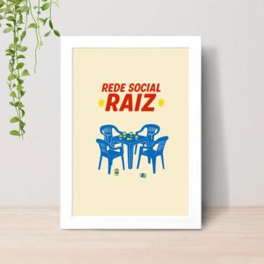 Imagem de Quadro Brasilidades Arte Brasileira A4 C/ Moldura e Vidro 09 Cor: Bran