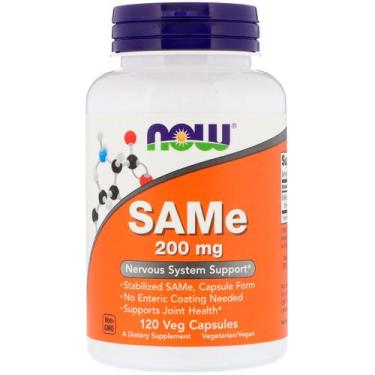 Imagem de Same S-Adenosyl-Methionine 200mg (120vcaps) Now Foods, Suplemento Alim
