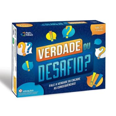 Imagem de Jogo Verdade ou Desafio de 2 a 4 jogadores - 2183 - Pais & Filhos