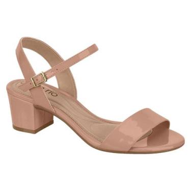 Imagem de Sandália Feminina Beira Rio Salto Bloco Grosso Baixo Casual Conforto, 