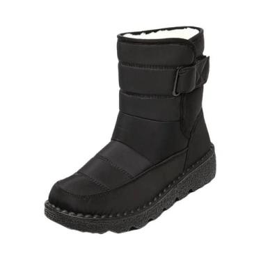 Imagem de Botas De Inverno Femininas Impermeáveis E Antiderrapantes, Quentes, Co