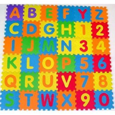 Imagem de Tapete Alfabeto Eva Infantil Educativo 26 Peças 29x29cm - Nibus, 26 un