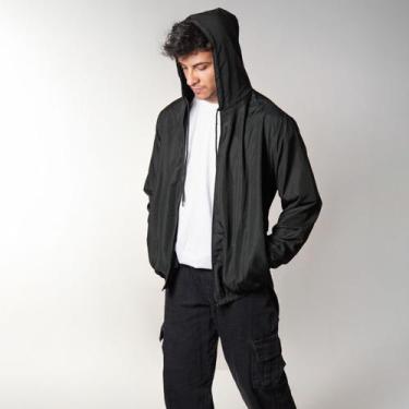 Imagem de Jaqueta Corta Vento Masculina Esportiva Impermeável Leve com Capuz Cas