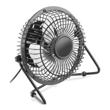 Imagem de Mini Ventilador Usb Portátil De Mesa Silencioso Articulável - Compacto E Prático