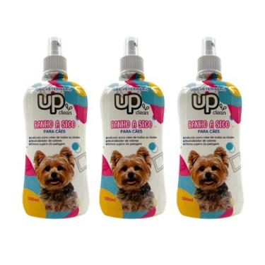 Imagem de 3x Banho A Seco 500ml Em Spray para Cachorro Filhote e Adulto - Supri 