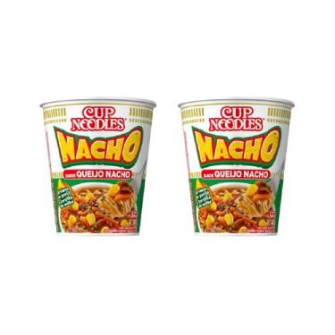 Imagem de kit 3 Macarrão Instantâneo Cup Noodles Queijo Nacho Copo 68g, 3 unidad