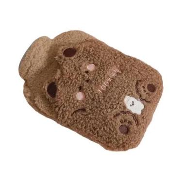 Imagem de Bolsa De Água Quente Grande De Pelúcia Para Cólicas Menstruais E Alívi