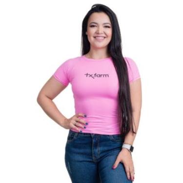 Imagem de CAMISETA FEMININA RASH GUARD UV50+ M. CURTA - RGF001 - ROSA CHICLETE-Feminino