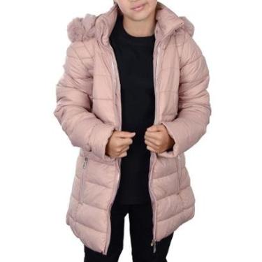 Imagem de Jaqueta Infantil Feminina Facinelli Pixe Love Peluciada Rosa - 840029-Feminino