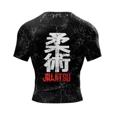 Imagem de Camiseta De Compressão Masculina No-Gi BJJ Em Poliéster E Elastano Par