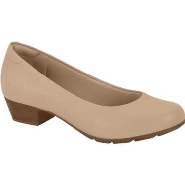 Imagem de Sapato Feminino Modare Conforto Salto Baixo 7032.500 - Bege, 36