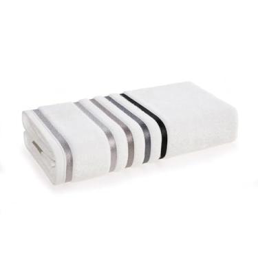 Imagem de Karsten Toalha de Rosto Lumina Branco com Cinza 48 X 80