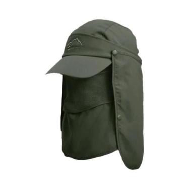 Imagem de Chapéu Bucket Masculino De Secagem Rápida Com Máscara Facial Destacáve