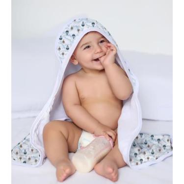 Imagem de Toalha Com Capuz Bebê Vivaldi Azul, UN, Azul