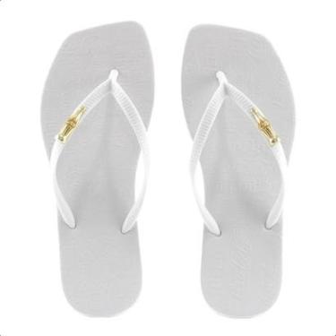 Imagem de Chinelo Coca-Cola Square Sandal II Branco - Feminino-Feminino