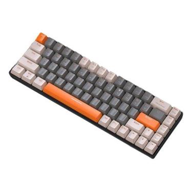 Imagem de Teclado Gamer Mecânico Sem Fio Switch Vermelho com 68 Teclas - Wari