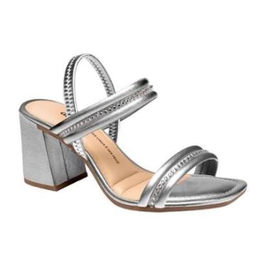 Imagem de Sandalia Feminina Dakota Y8391 Salto Alto Grosso Festa Conforto-Feminino