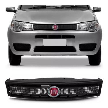 Imagem de Grade palio preta 2004/2008 c/emblema vermelho - Fiat